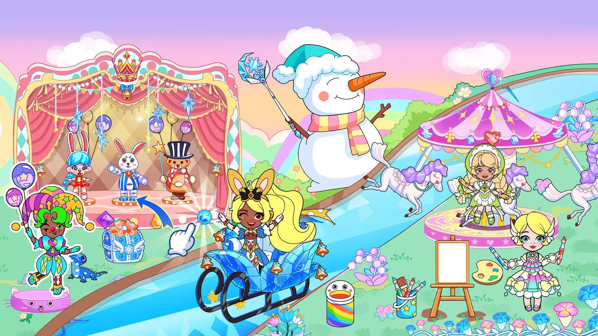 冰雪公主世界自由魔法屋游戏图片1